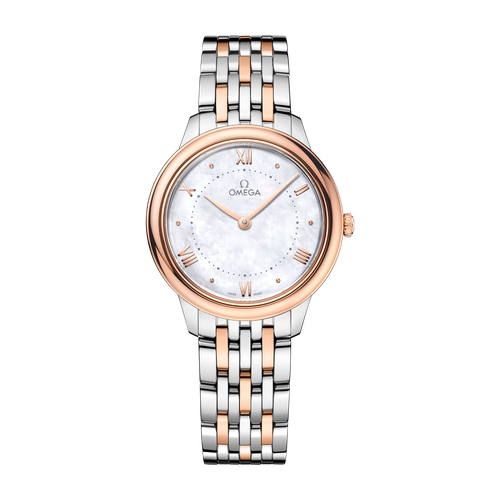 Omega De Ville Prestige White Two-Tone 30mm