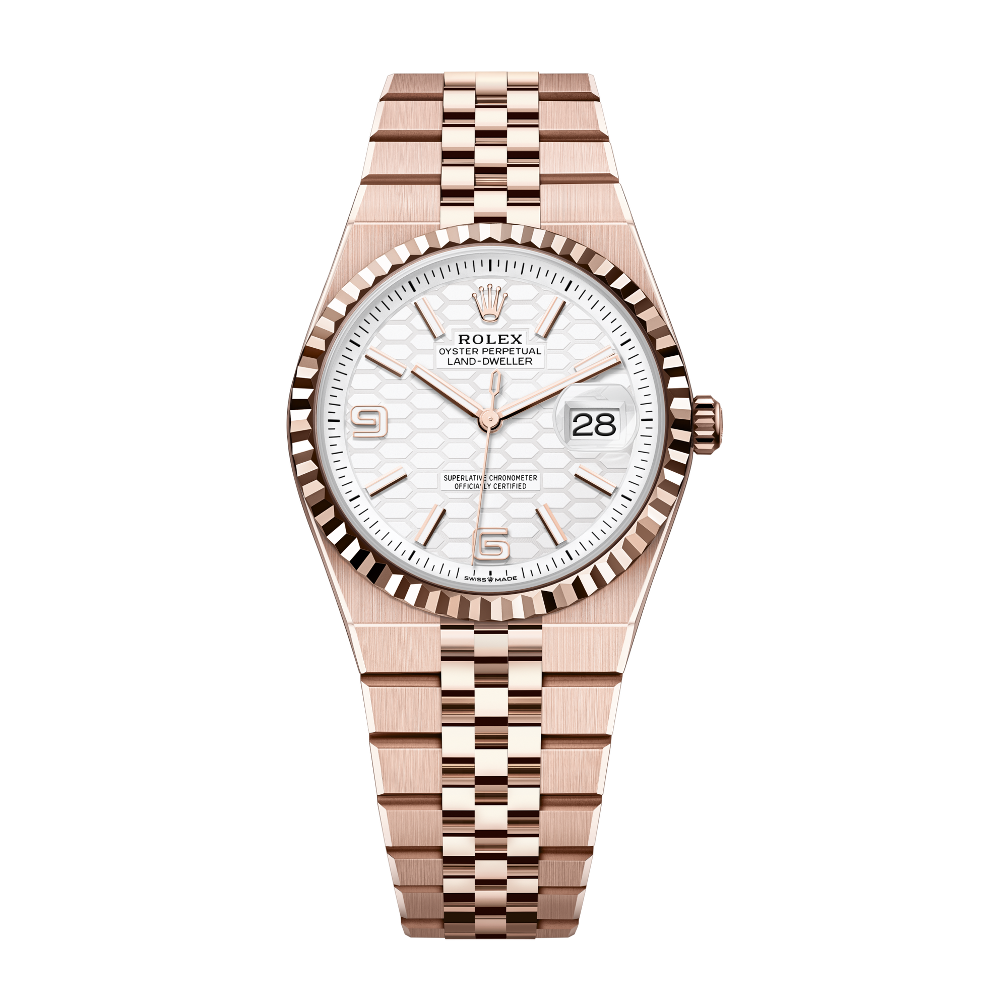 Rolex Land-Dweller 36 White Rose Gold 36mm