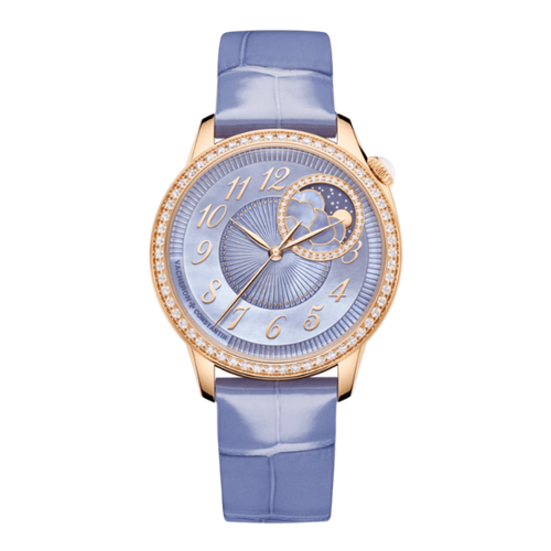 Vacheron Constantin Égérie Moon Phase Purple Leather 37mm