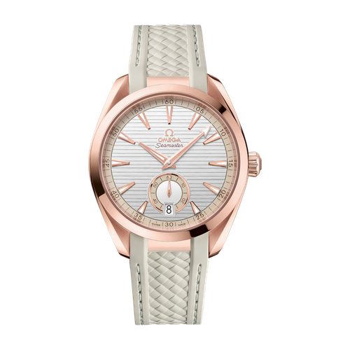 Omega Seamaster Aqua Terra 150M Silver Rose Gold Rubber 41mm