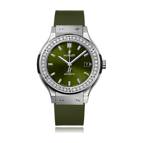Hublot Classic Fusion Green Titanium Rubber 38mm