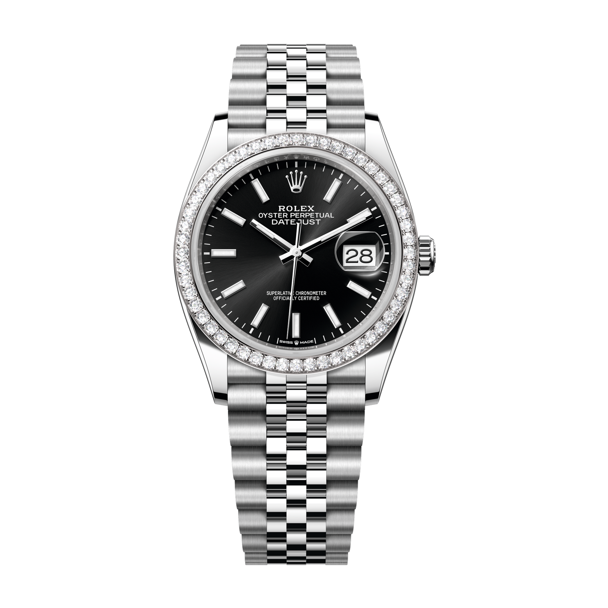 Rolex Datejust 36 Black Steel & White Gold 36mm
