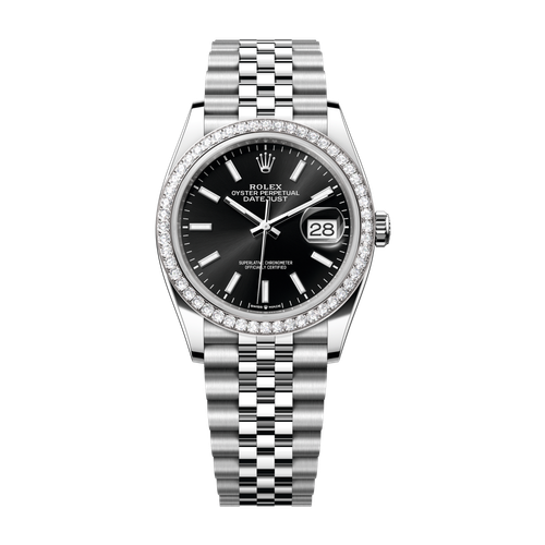 Rolex Datejust 36 Black Steel & White Gold 36mm