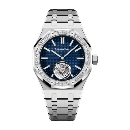Audemars Piguet Royal Oak Selfwinding Flying Tourbillon Extra-Thin Blue White Gold 37mm