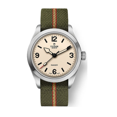Tudor Ranger Cream Steel Fabric 39mm
