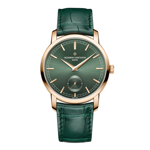 Vacheron Constantin Traditionnelle Manual-winding Green Rose Gold Alligator Leather 38mm