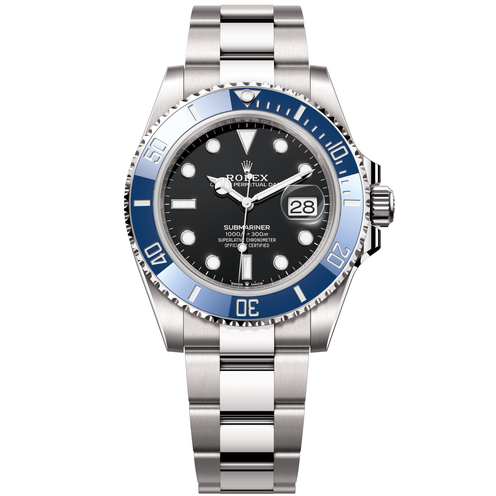 Rolex "Cookie Monster" Submariner Black White Gold 41mm