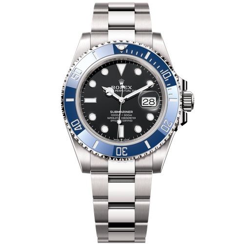 Rolex "Cookie Monster" Submariner Black White Gold 41mm