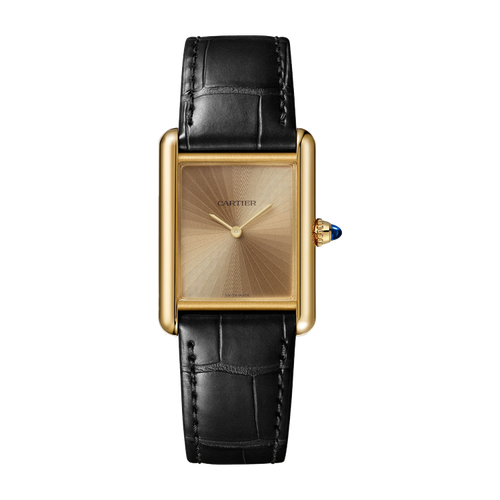 Cartier Tank Louis Cartier Gold Yellow Gold Alligator Leather 25.5mm