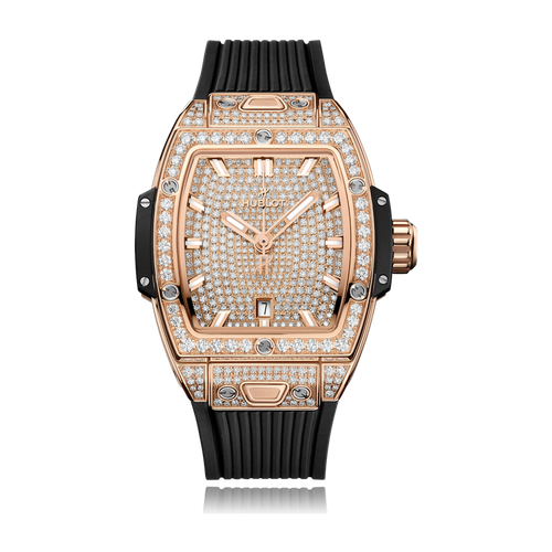 Hublot Spirit of Big Bang Diamond Pave King Gold Rubber 32mm