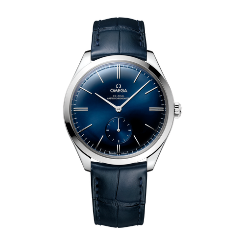Omega De Ville Trésor Blue Steel Alligator Leather 40mm
