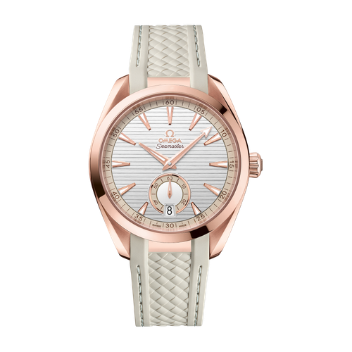 Omega Seamaster Aqua Terra 150M Silver Rose Gold Rubber 41mm