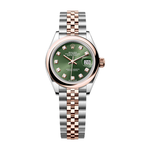 Rolex Lady-Datejust Green Two-Tone 28mm