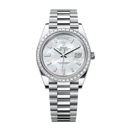 Rolex Day-Date 40 Mother of Pearl Platinum 40mm