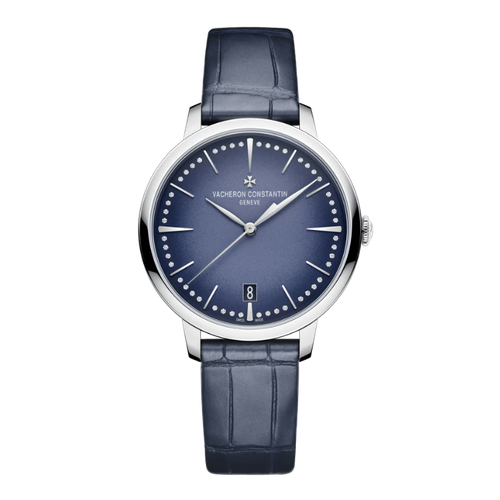 Vacheron Constantin Patrimony Self-winding Blue White Gold Alligator Leather 36.5mm
