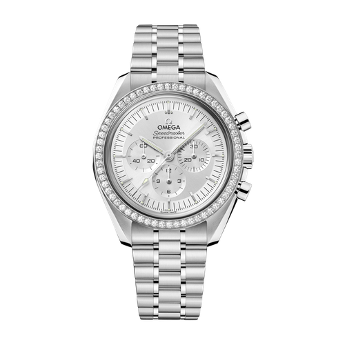 Omega Speedmaster Moonwatch Professional Silver White Gold 42mm