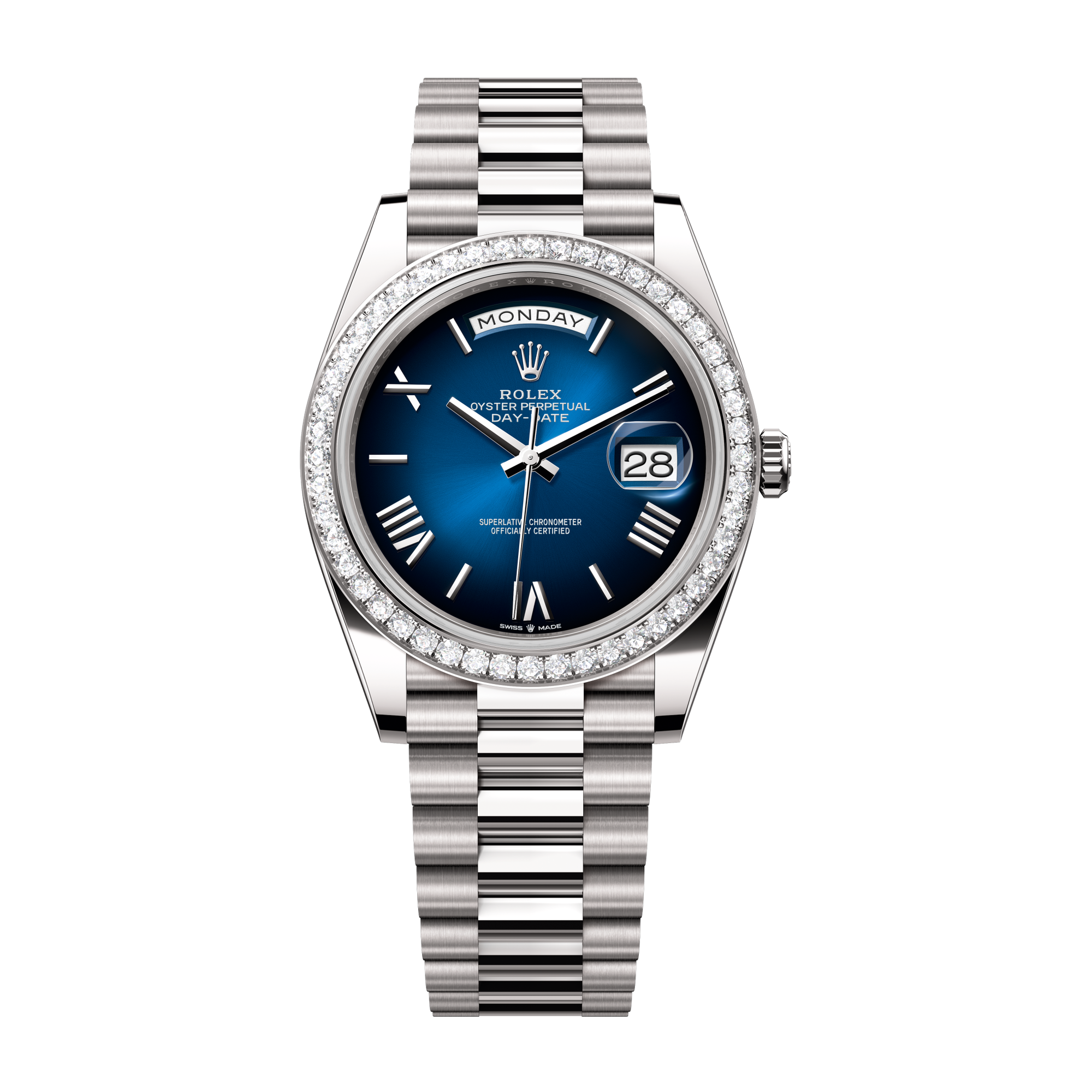 Rolex Day-Date 40 Blue White Gold 40mm