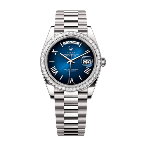 Rolex Day-Date 40 Blue White Gold 40mm
