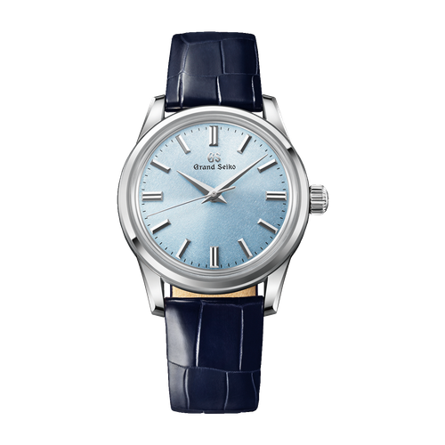 Grand Seiko "Kishun" Elegance Contemporary Classics Blue Steel Alligator Leather 37.3mm