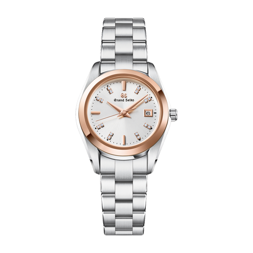 Grand Seiko Heritage Refined Essentials White Two-Tone Alligator Leather 28.9mm