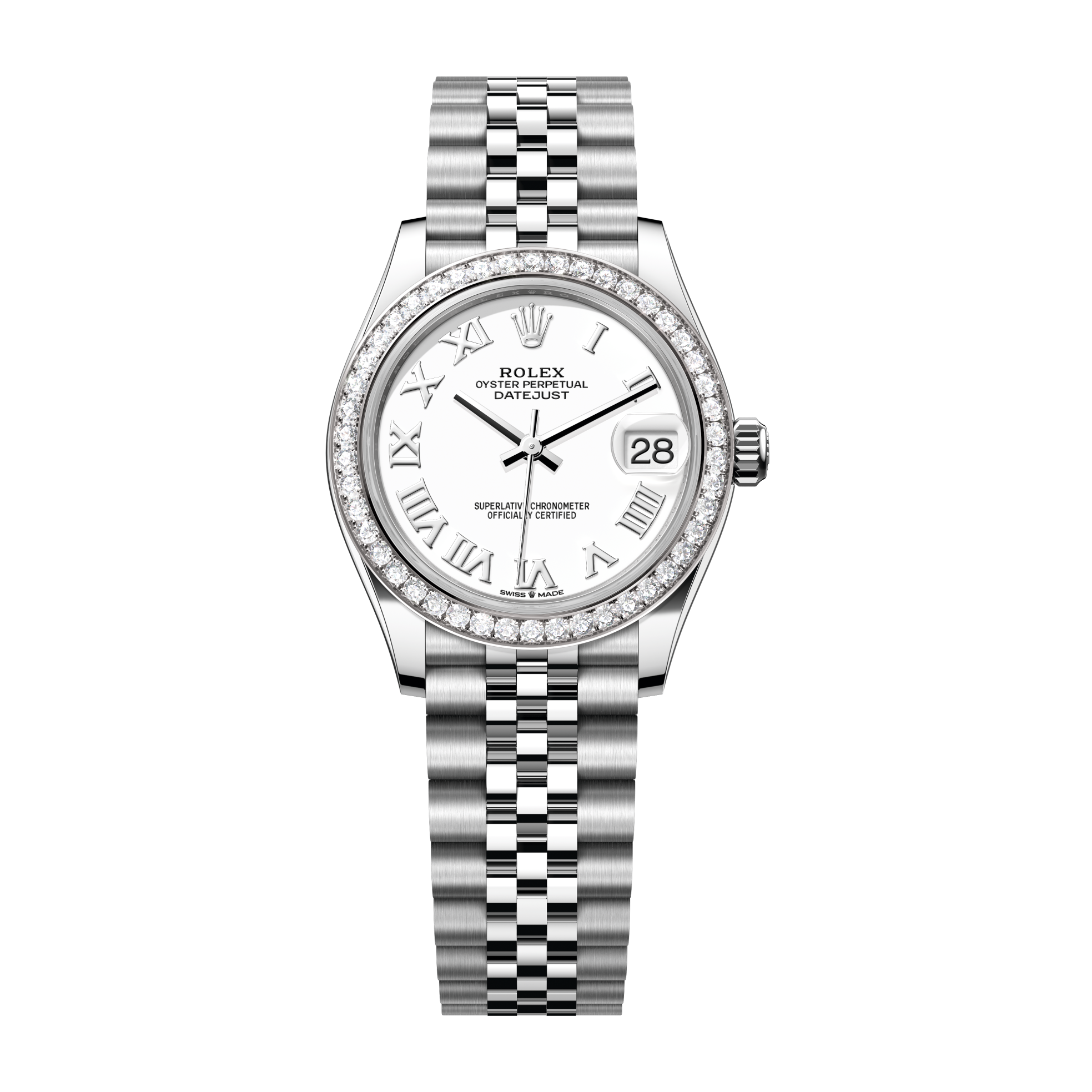 Rolex Datejust 31 White Steel & White Gold 31mm