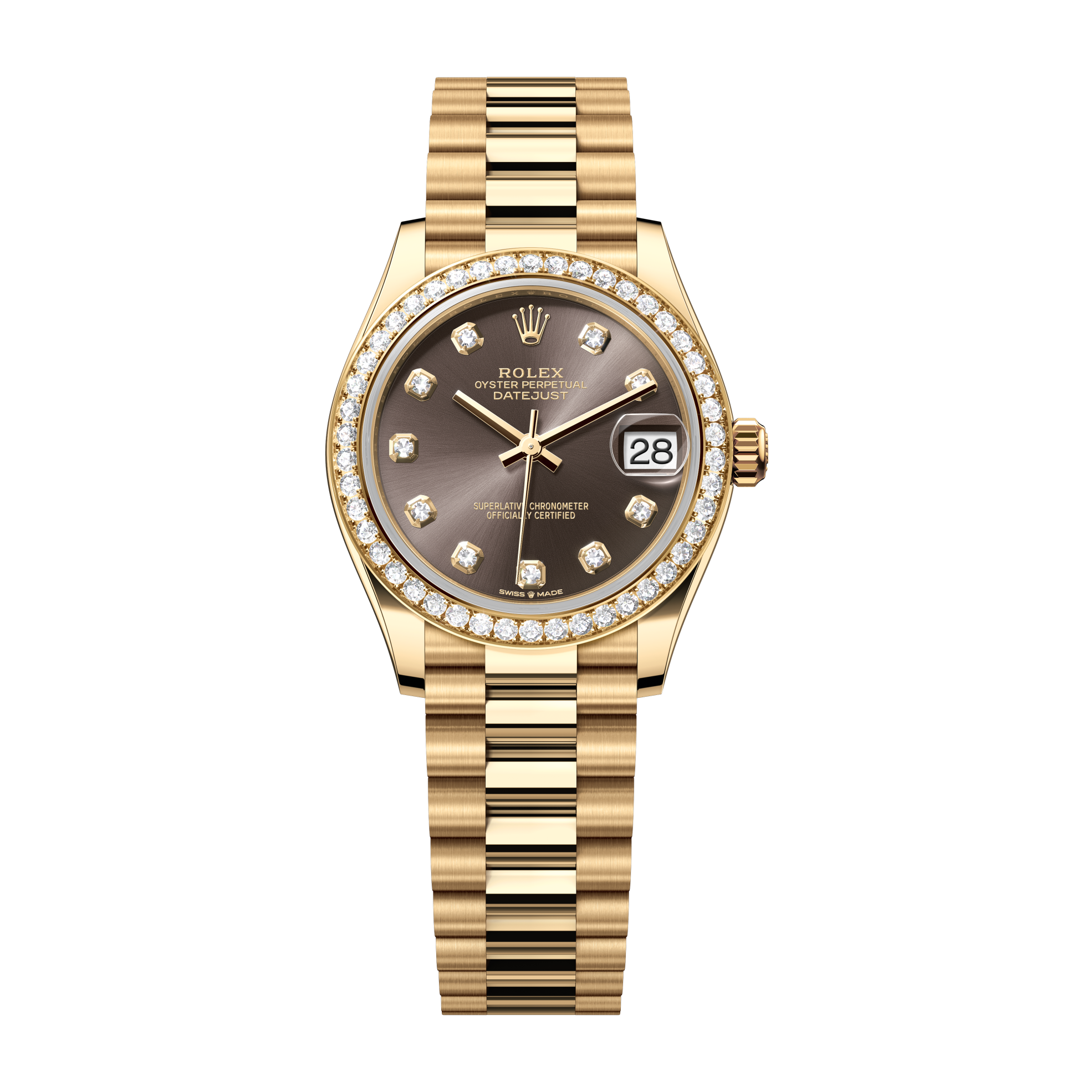 Rolex Datejust 31 Dark Grey Yellow Gold 31mm