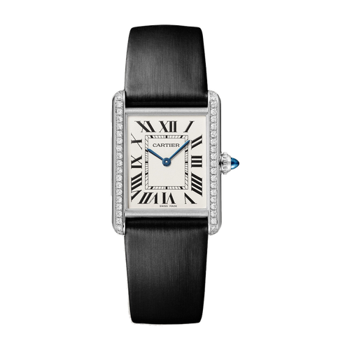 Cartier Tank Must Silver Steel Leather 25.5mm