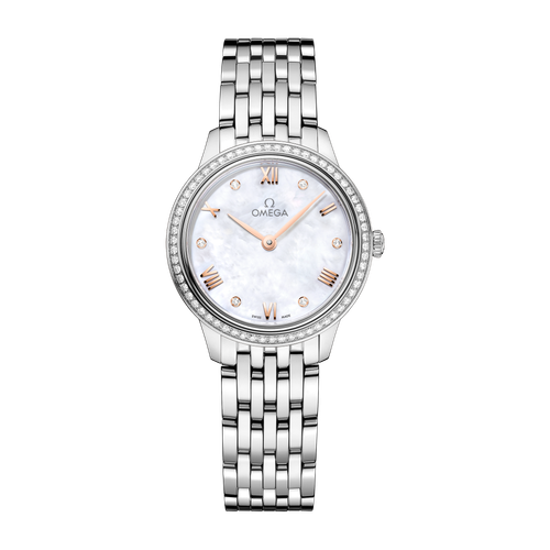 Omega De Ville Prestige White Steel 27.5mm