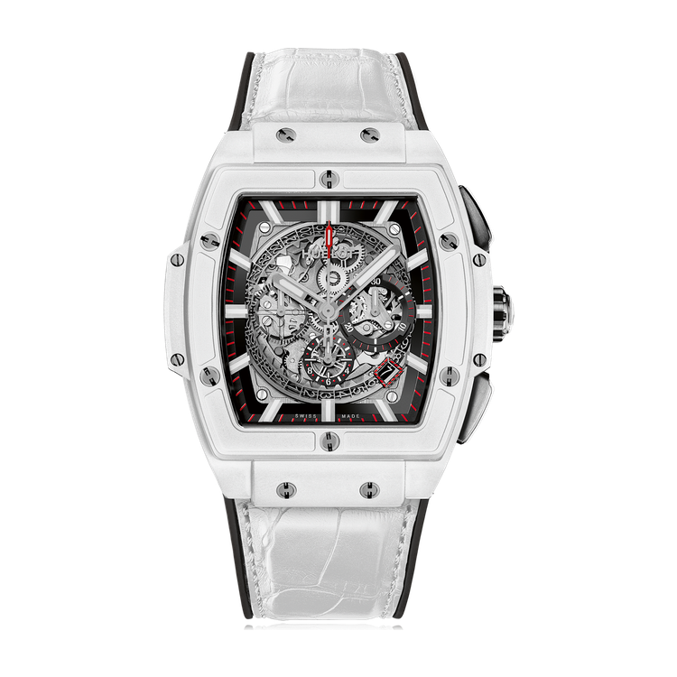Hublot Spirit of Big Bang White Ceramic Alligator Leather 45mm