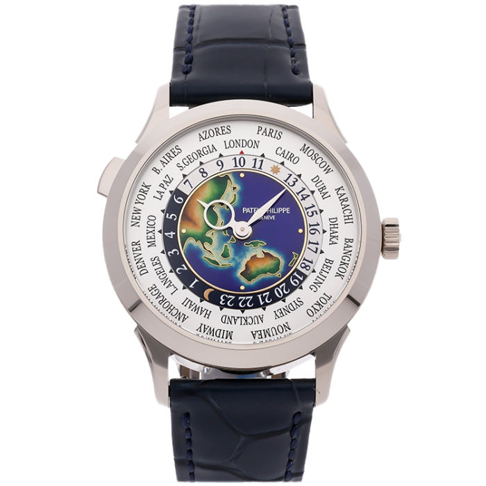 Patek Philippe Complications Blue Rose Gold Leather 39.5mm
