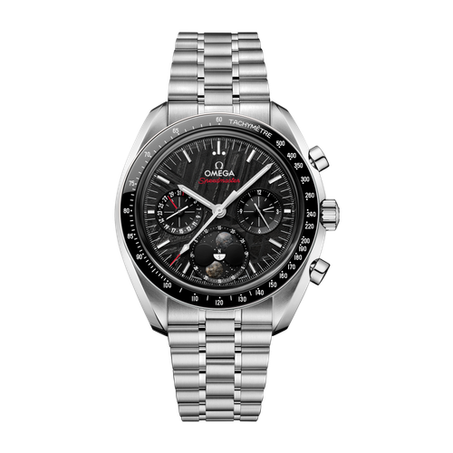 Omega "Meteorite" Speedmaster Moonphase Black Steel 43mm