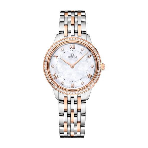 Omega De Ville Prestige White Two-Tone 30mm