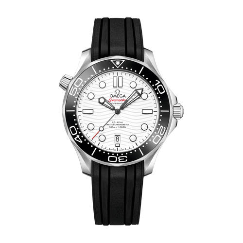 Omega Seamaster Diver 300M White Steel Rubber 42mm