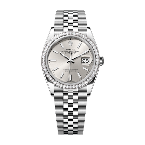 Rolex Datejust 36 Silver Steel & White Gold 36mm