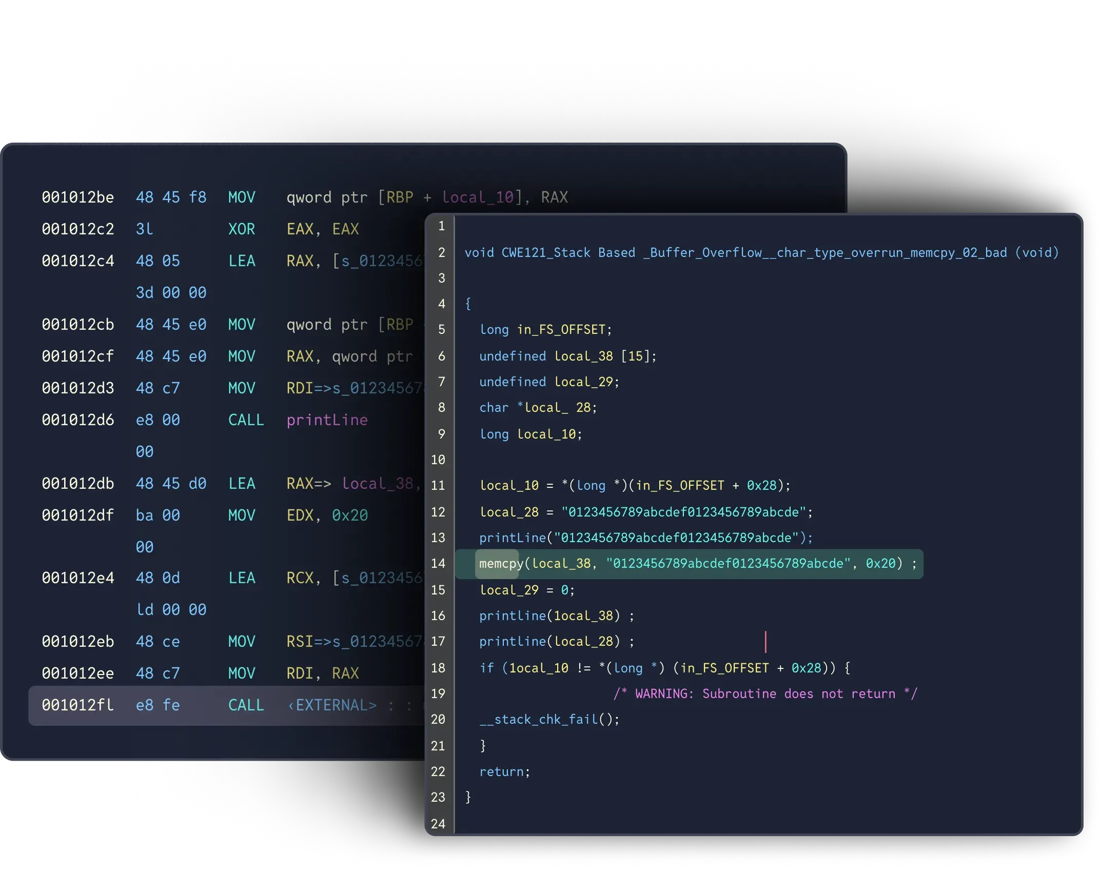 Broad coverage across compiled assets