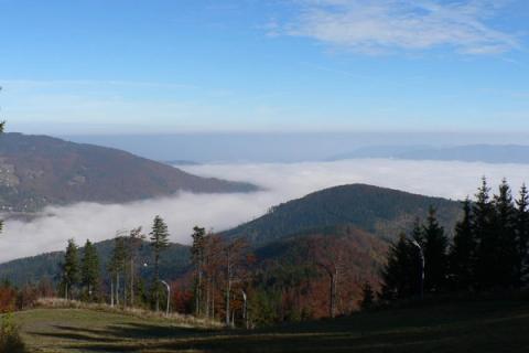 Panorama Beskidów z Góry Żar