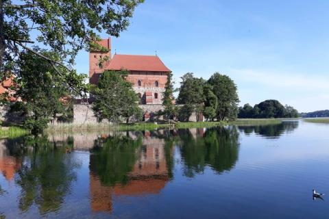 Zamek w Trokach nad jeziorem