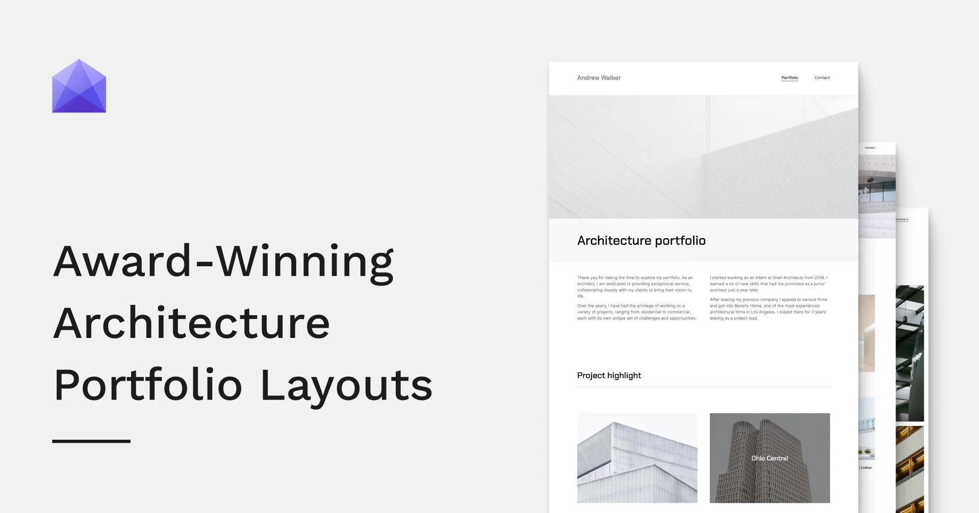 Architecture Portfolio Layout Examples - Archifolio Blog