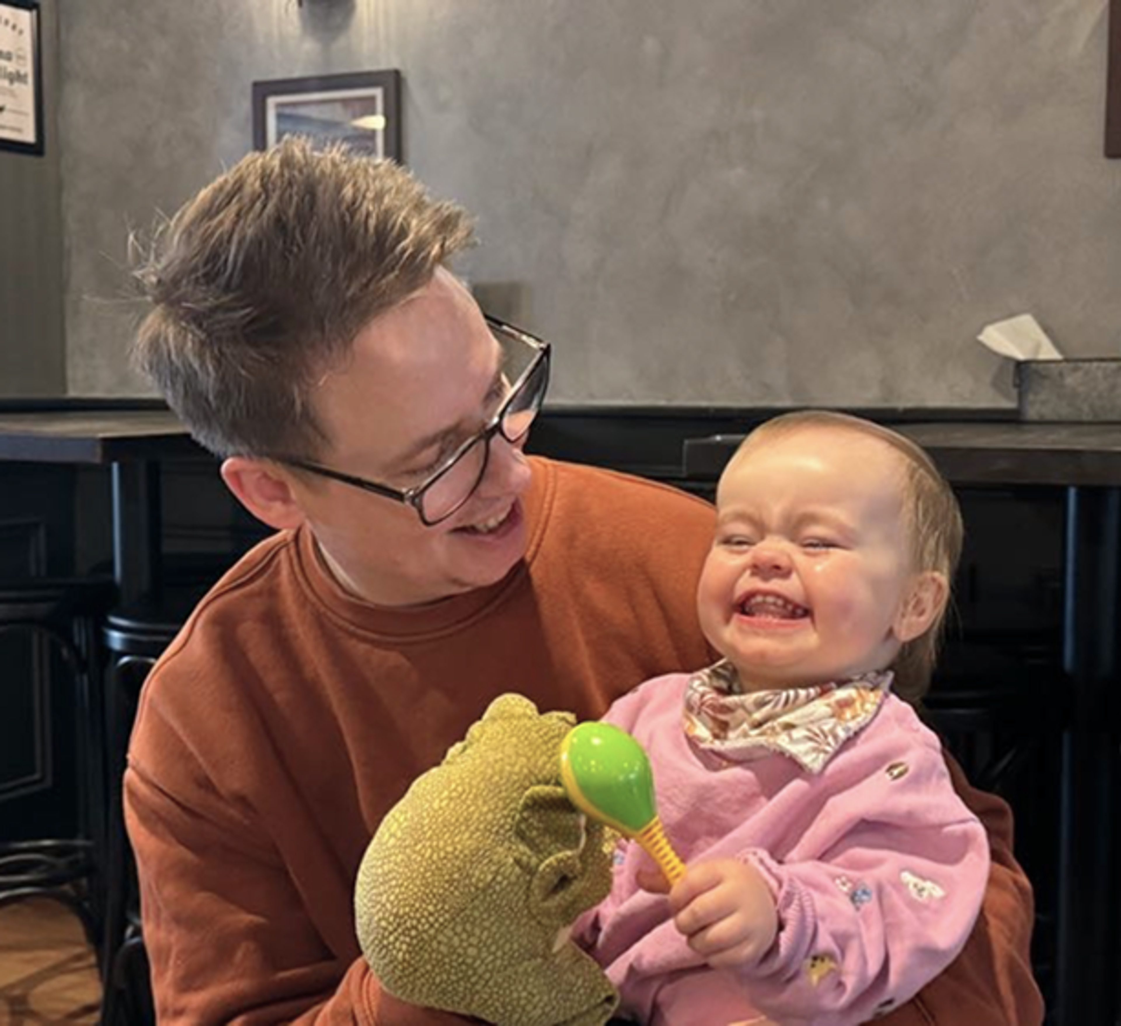 Dave & Lottie Laughing