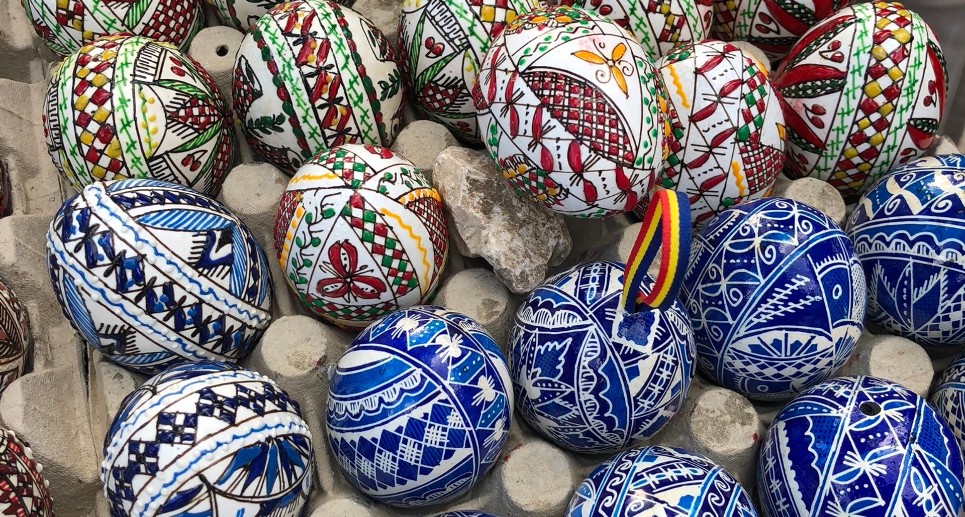 Decorative Romanian eggs
