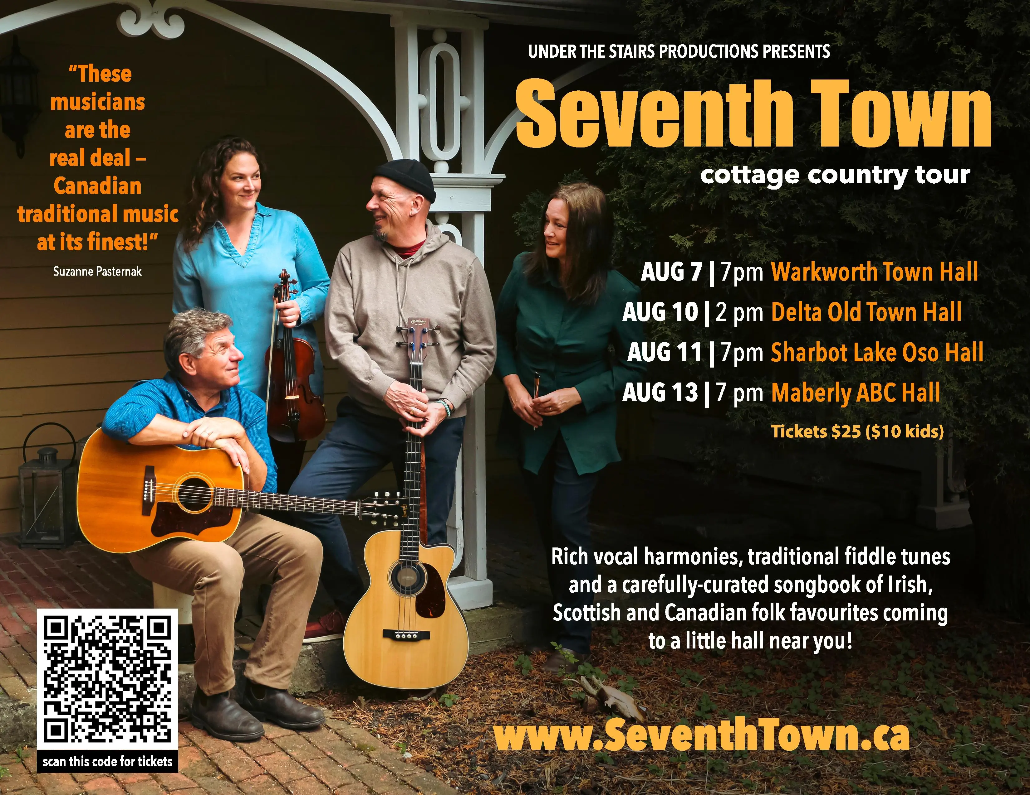 Music, SeventhTown, Cottage Country Tour, Sharbot Lake, OSO