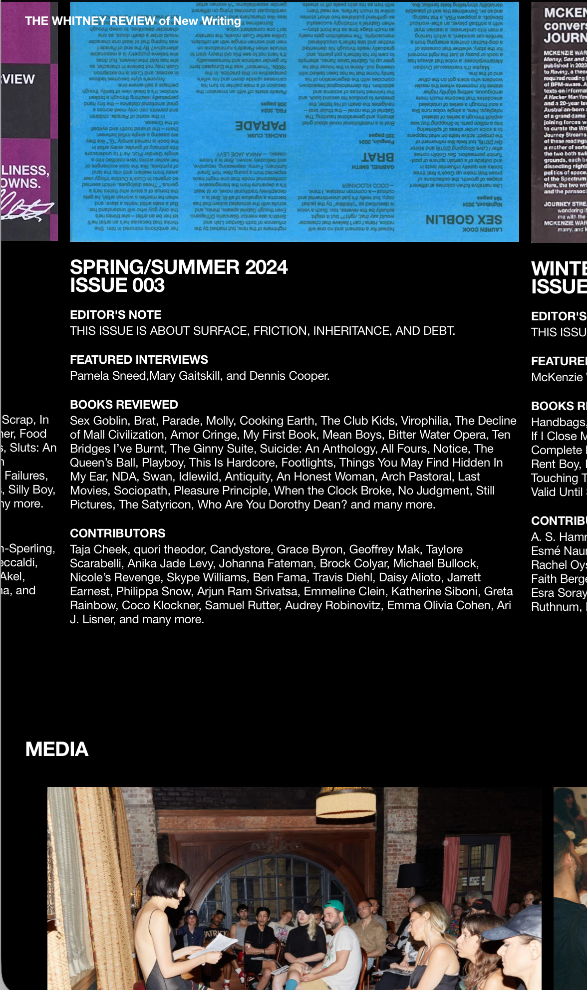 taw vision design work for The Whitney Review, example 1