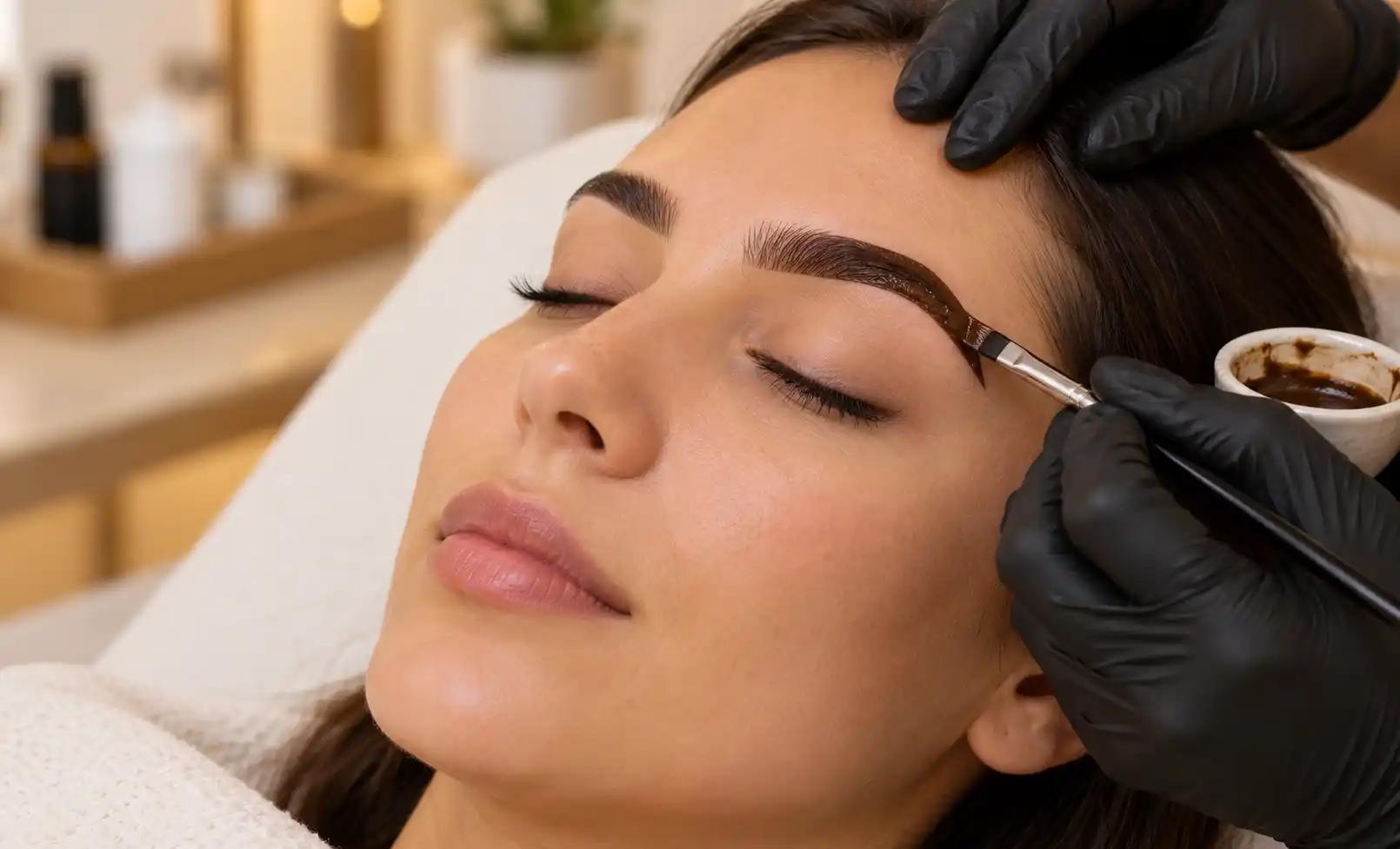 Pigmentación de Cejas con Henna en Intriago Hair Studio Santiago