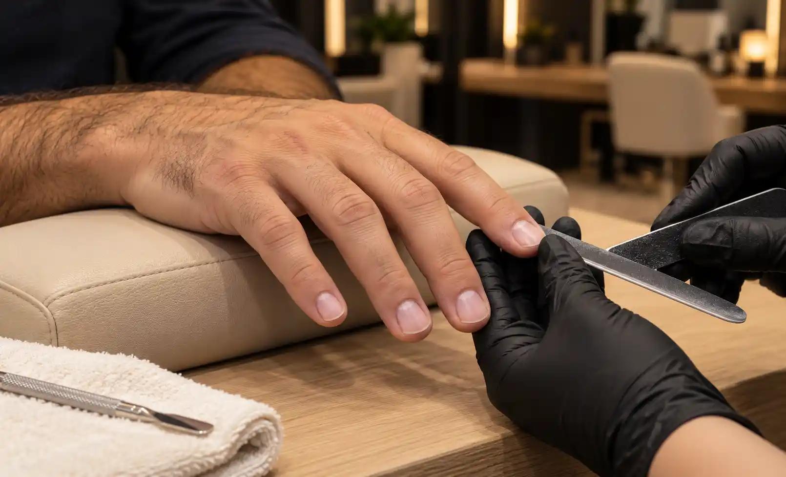 Manicura Masculina en Intriago Hair Studio Santiago