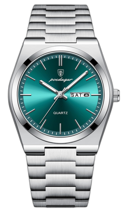 Silver / Green