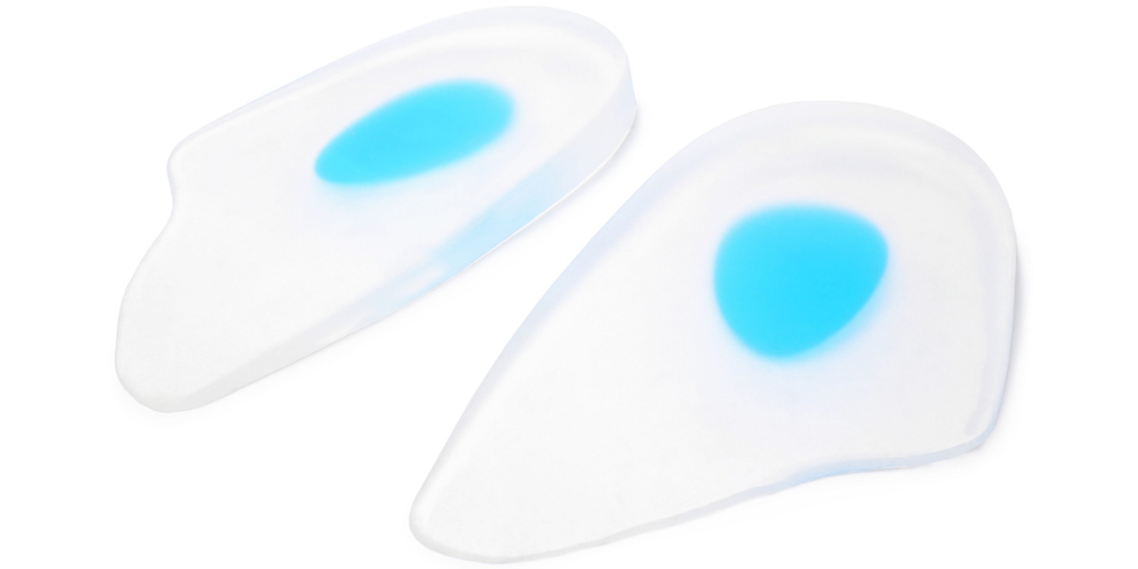 Gel heel pads and gel heel cups can help heel pain if it is caused by thinning of the fat pad.