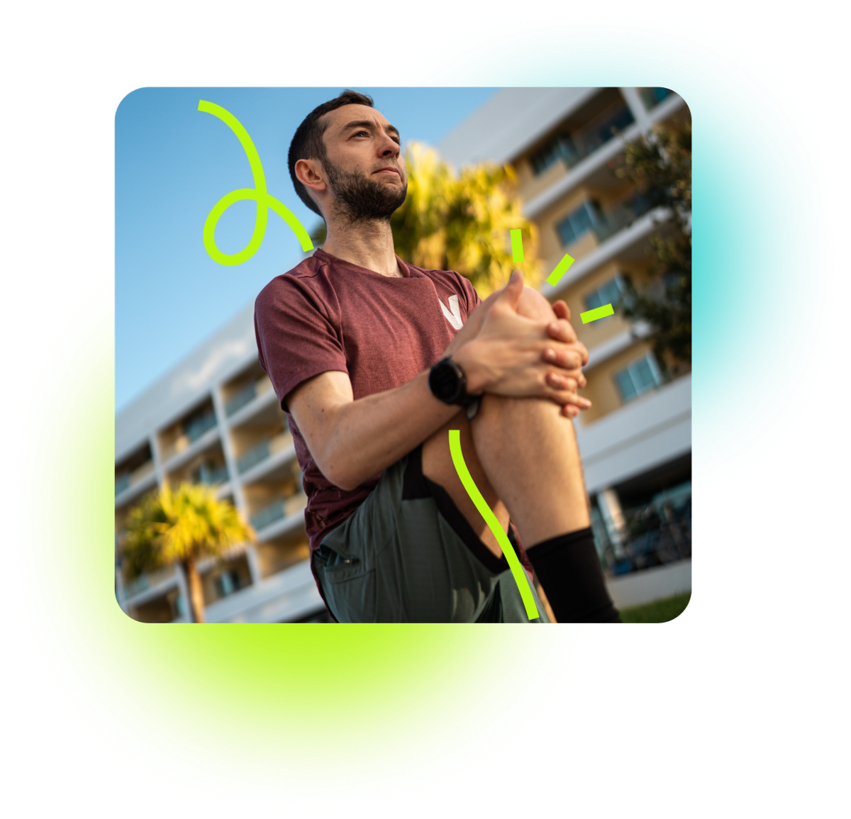 Max Thorwirth nutzt die Exakt App zum Training.