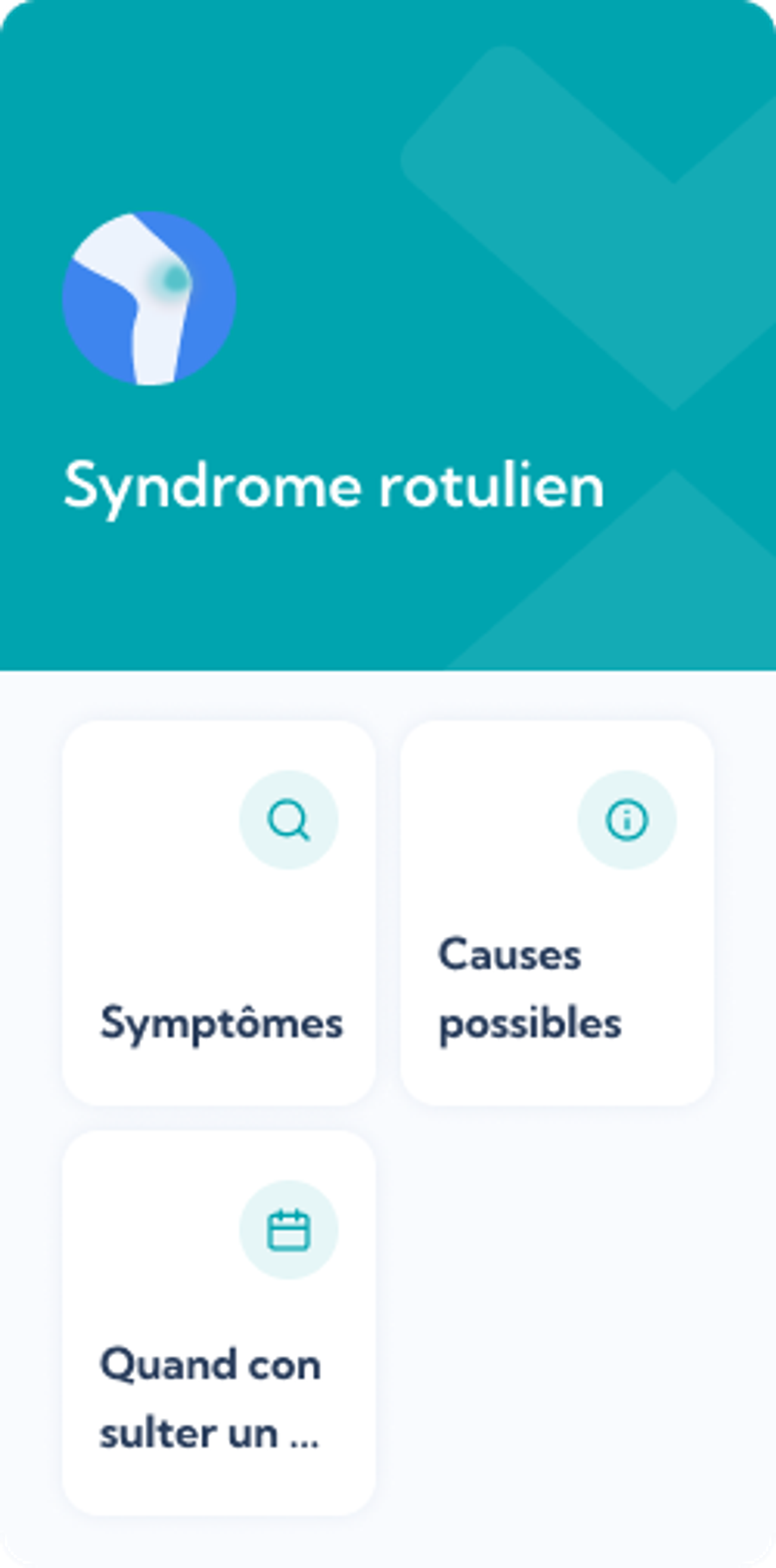 Syndrome rotulien Plan de traitement — free download