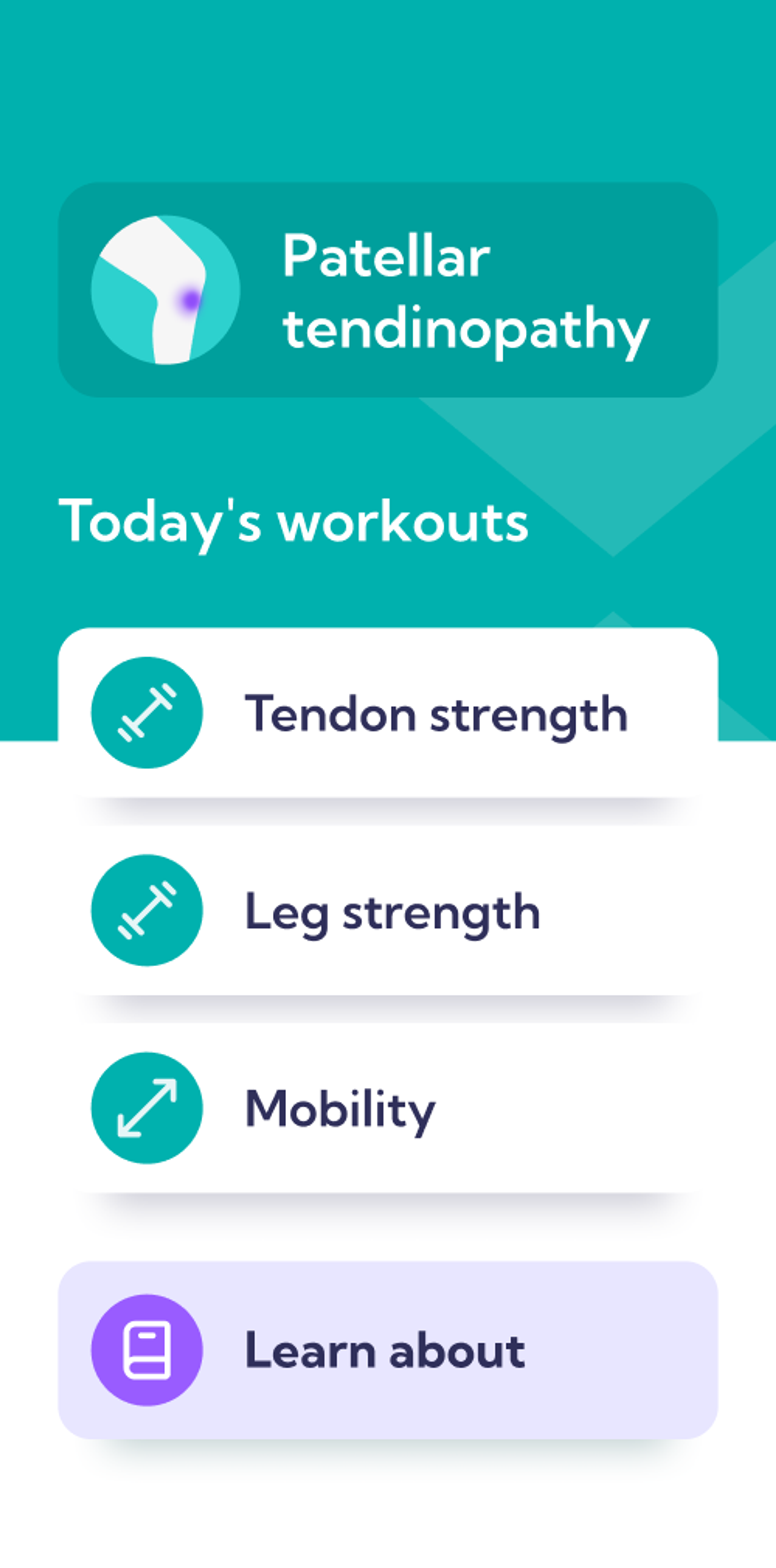 Patellar Tendinopathy – Dashboard overview