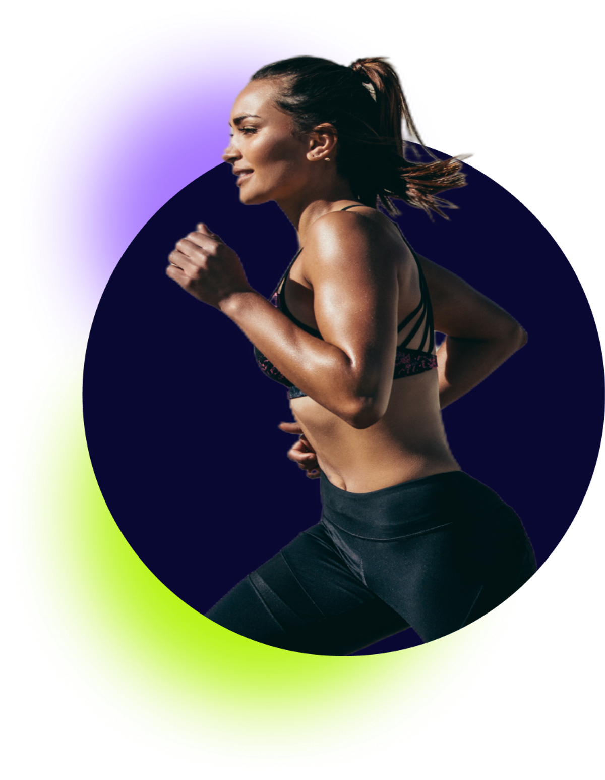 Eine Läuferin, die den 10 km -Trainingsplan in der Exakt App nutzt.